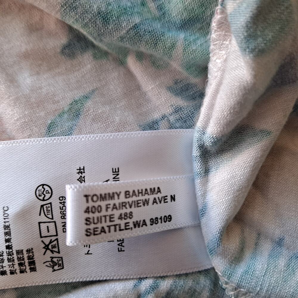 Tommy Bahama Maxi A-Line Skirt Floral Palm Parrot Tropical Hawaiian Women Size M - Picture 8 of 9
